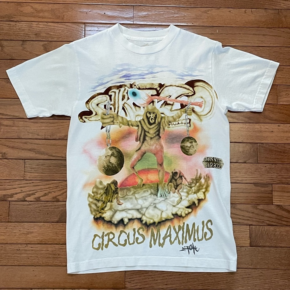 new travis scott utopia circus maximus tour tee (S)